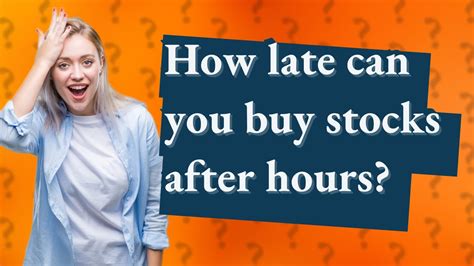 Should I sell my stocks after-hours?